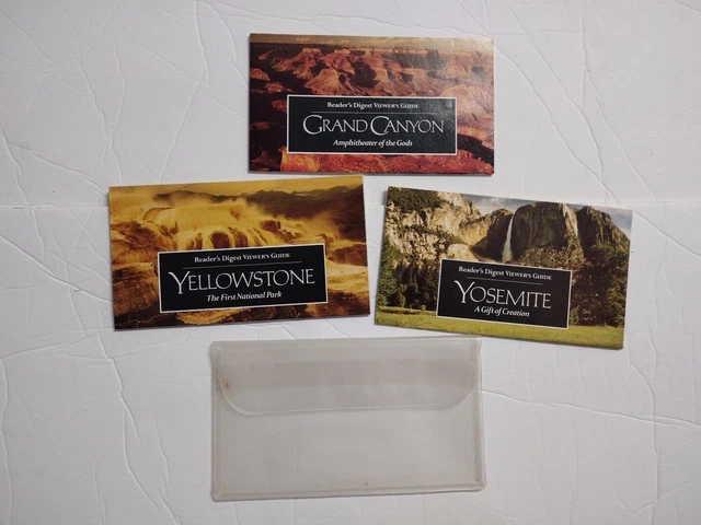 VTG 1988 Readers Digest Viewer's Guide Grand Canyon Yellowstone & Yosemite