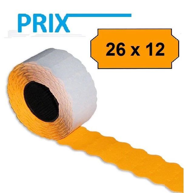 Rouleau De 10000 étiquettes Autocollantes METO Orange - Format 32x19mm - Réf. 30007363 - Neuf