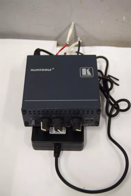Kramer 907XL Stereo Audio Power Amplifier Mixer w ac adaptr S10 4723