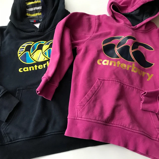 Pacchetto felpe con cappuccio CANTERBURY RAGAZZE ETÀ 10 ANNI ROSA BLU NAVY top