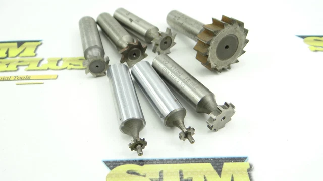 7 Assorted Hss Keyseat Cutters 21/64" To 1-1/4" Dia X 1/16" To 13/32" C. Widths