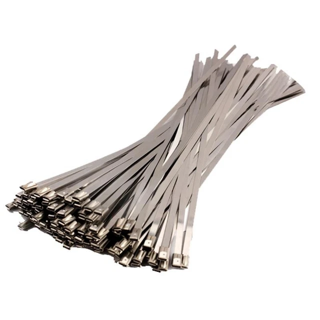 100PCS 4.6 X 300mm Stainless Steel Exhaust Coated Metalka B4D4