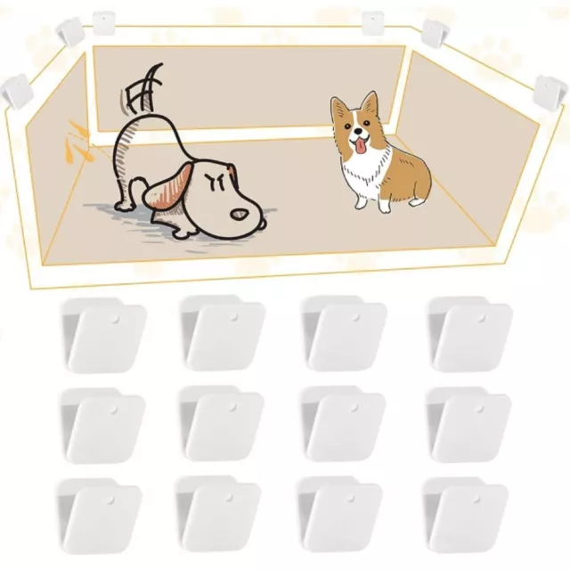 12pcs/set Wall-mounted Puppy Pee Pad Holder  Lifting Marking Dogs