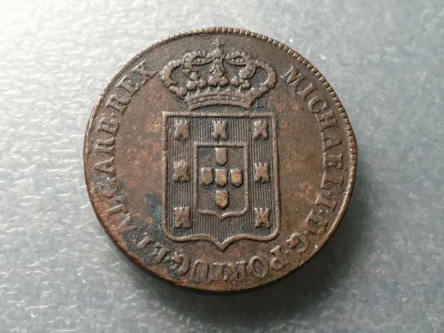 Portugal Miguel I 40 Reis 1833 Mbc-/Mbc Bonita Para Este Tipo De Piezas