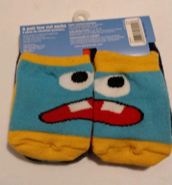 NEW 6 pair 0-6 Months KIDS GERANIMALS CHARACTER SPONGBOB SOCKS
