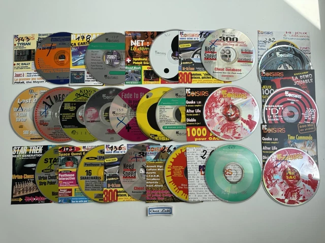 Lot De 20 Jeux PC Vintage - Démo & Sharewares - Quake, Diablo, Need For Speed, Rayman - Bon état