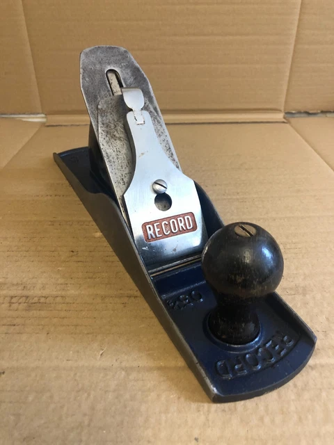 Vintage Record No 5 1/2  Block Plane Made In England Carpentry Tool