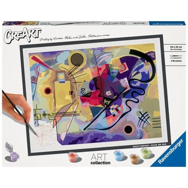 Ravensburger–CreArt Toiles 30x40 cm–Santorin–Peinture par numéros–Adulte-Activité détente et créative–Dès 12 ans–23906 - Beaux-Arts et Loisirs créatifs