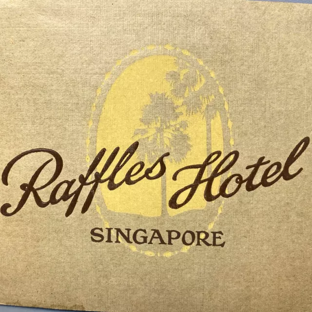 Original 1920s Raffles Hotel Motors Garage Brochure Map Booklet Singapore