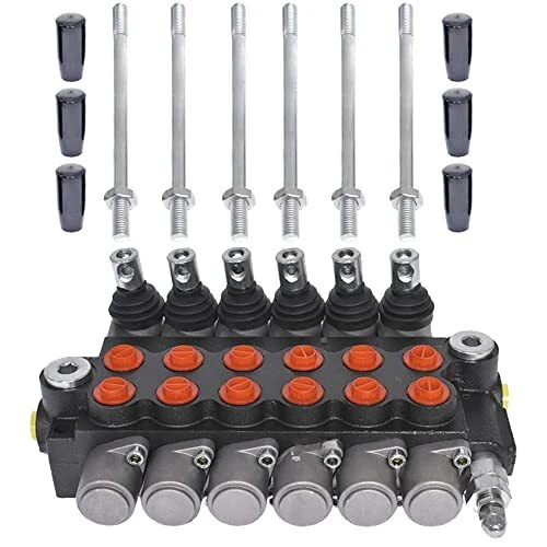 6 Spool Hydraulic Control Valve Double Acting 13 GPM 3600 PSI SAE Ports						...