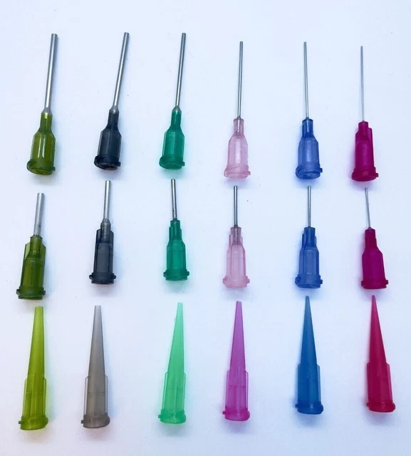 25x punta affusolata somministrazione liquida, ugelli punta smussata per olio, colla, vernice