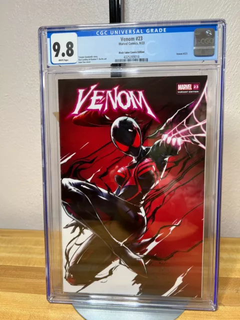 Venom #23 - CGC 9.8 - Black Saber Comics Ivan Tao Cover - Limited to 800 COA