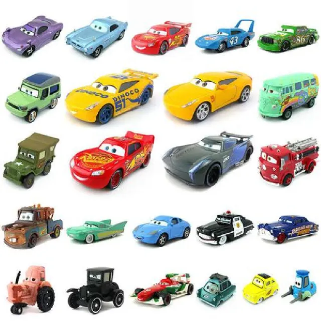 1:55 Disneys Pixar Cars Lightning McQueen Finn Mcmissile Diecast Model Car Toy