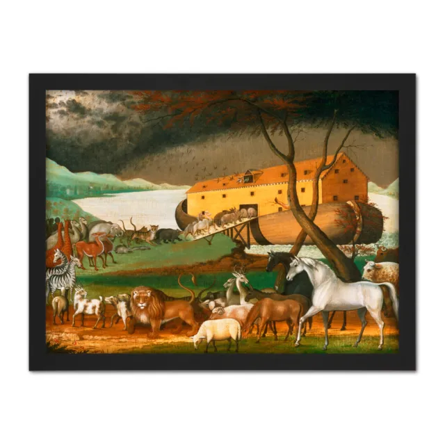 Edward Hicks American Noahs Ark Large Framed Art Print