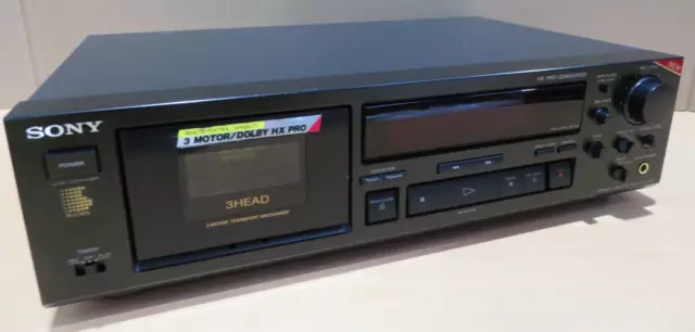 Sony TC-K570 3-Head Stereo Kassetten Tapedeck schwarz als defekt