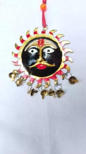 Nuevo Artículo De Regalo Religioso De 4" Sun Face / Kaal Bhairav Face De...