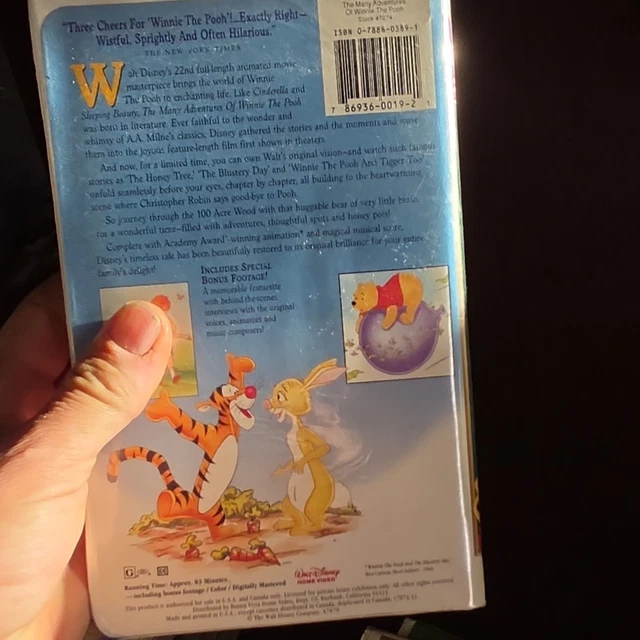 Masterfiece WALT DISNEY HOME Video Masterpiece Winnie the Pooh VHS NTSC £4.93 ...