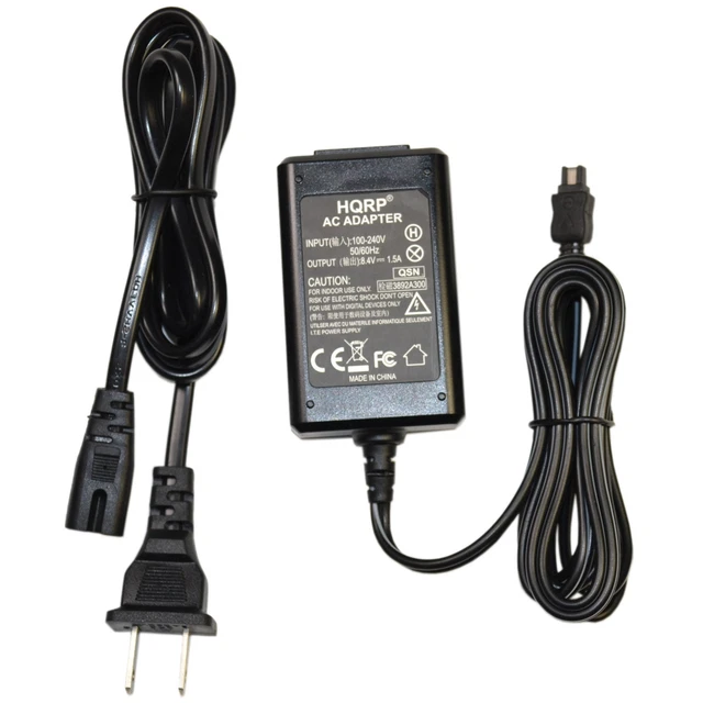 HQRP AC Adapter for Sony Handycam DCR-DVD103 DCR-DVD105 DCR-DVD103E DCR-DVD105E