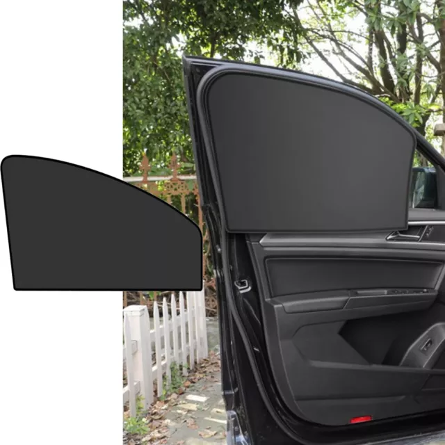 2*Magnetic Car Sunshade UV Protection Curtain Sun Shield Cover Window Film Cover