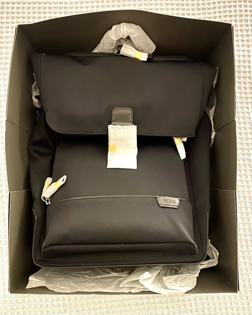 TUMI Flap Lid Backpack BLACK (Harrison / Haydon / Forest) New in gift box