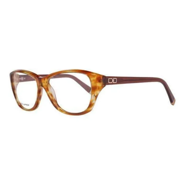 Ladies`Spectacle Frame Dsquared2 Dq5061-055 (Ø 56 Mm) Brown (Ø 56 Mm) NEW