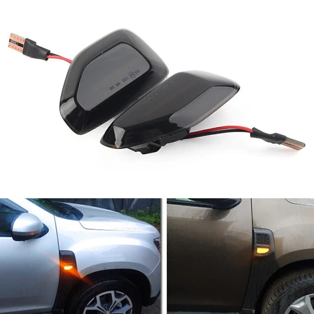 Frecce marcatura laterale led affumicate per Dacia Logan II Sandero II 2012-2020