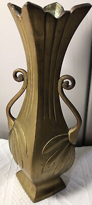 Old Marked Oriental Metal Vase Signed Estate