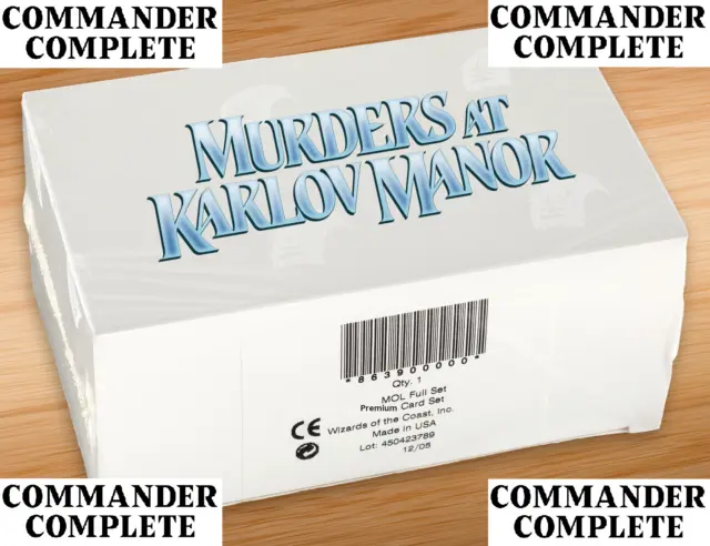 FOIL MURDERS AT KARLOV MANOR Complete Full Set Sealed Magic MTG *FOIL* PRESALE