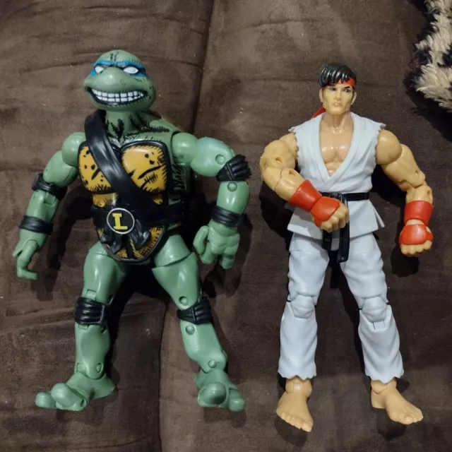 Street Fighter Ryu Hoshi vs. Vega Metal 2-Pack Official Movie Fighters 1994  MOC