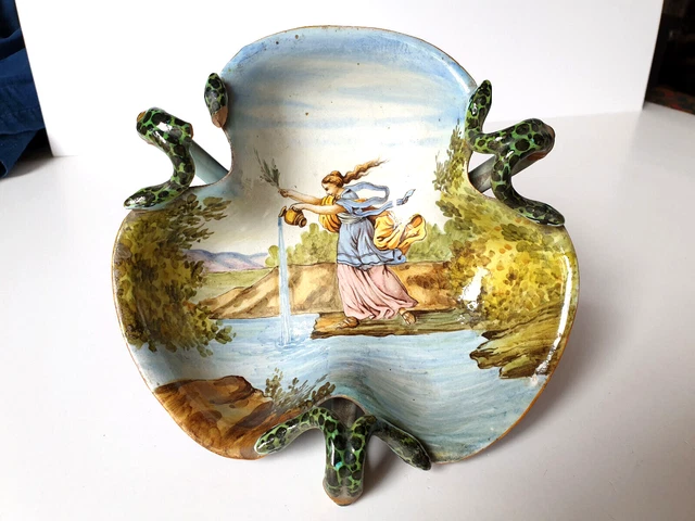Ancienne Faience " GINORI " XIXème  - à restaurer