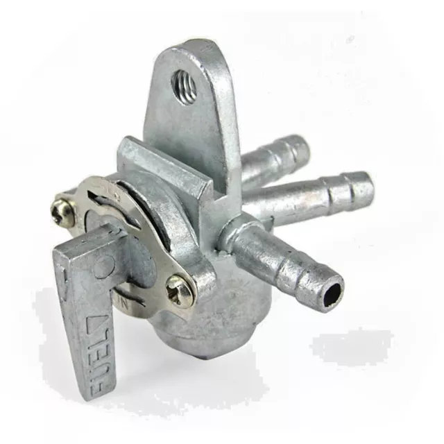 Universal Motorcycle 3 way Fuel Petrol Inline Tap Switch Honda Pattern type