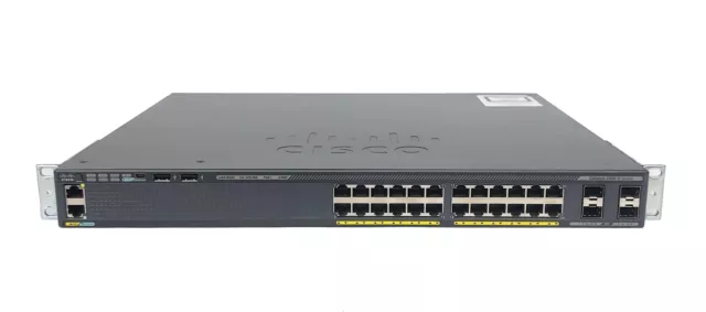 Cisco WS-C2960X-24PS-L 24-Port Gigabit PoE Switch