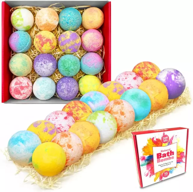 16 X Bombe Da Bagno Set Regalo per La Festa Della Mamma E San Valentino Da Zimpl