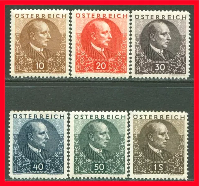 Austria Semi-postal Stamps Scott B81-B86, Mint Complete Set!! A55a