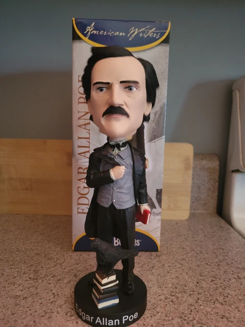 Royal Bobbles Edgar Allan Poe Exclusive Original Color Bobblehead Writer NIB