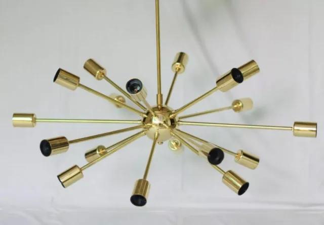 Modern Sputnik Kronleuchter Groß 18 Arme Pure Messing Groß Decken Lampen