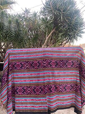 Ethnic Handwoven Textiles Sumbawa  Blanket Home Decoration Tenun Ikat