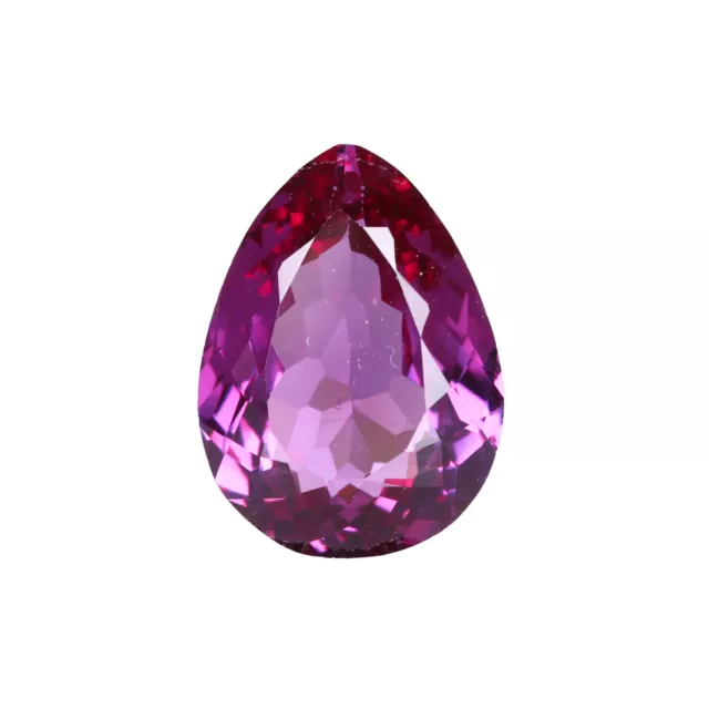 Brazil Purple Color Amethyst Pear Shape 25.5 Carat Imitation Created Gemstone