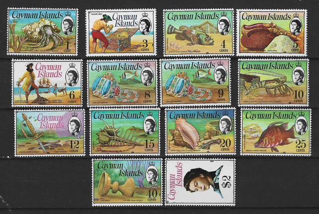 Iles Caimans  1974   Yt 333/344-346-347   Neufs  Poissons Et Divers  Cote 57€