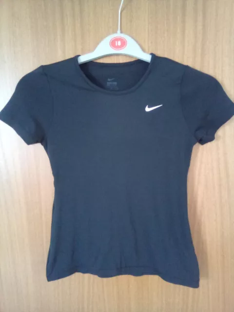 Nike Pro DRI Fit Poliestere Crew Girl Bambini da 10 a 12 anni collo corto...