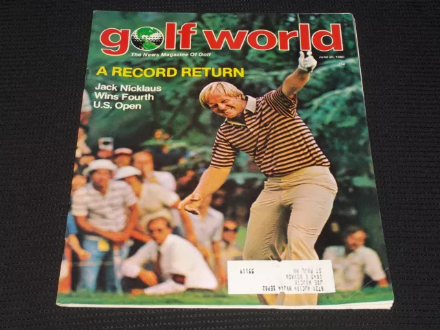 1980 June 20 Golf World Magazine - Jack Nicklaus Front Cover - E 6997