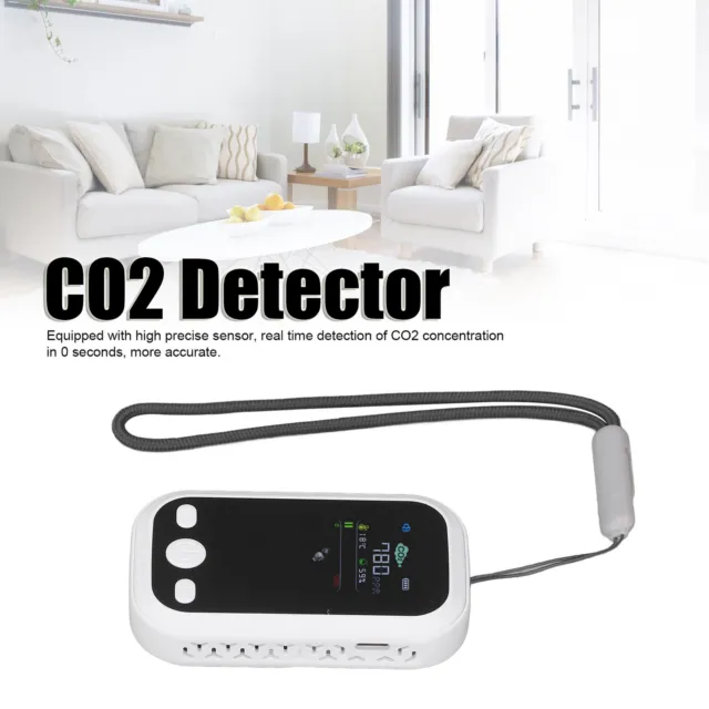 (Weiß)CO2-Detektor 5 V High Definition NDIR Sensing Luftqualitätsmessgerät✈