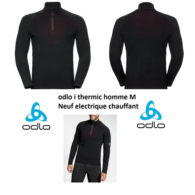 Sous Pull Chauffant Electrique Odlo i thermic Midlayer Homme Manche Longue T.M