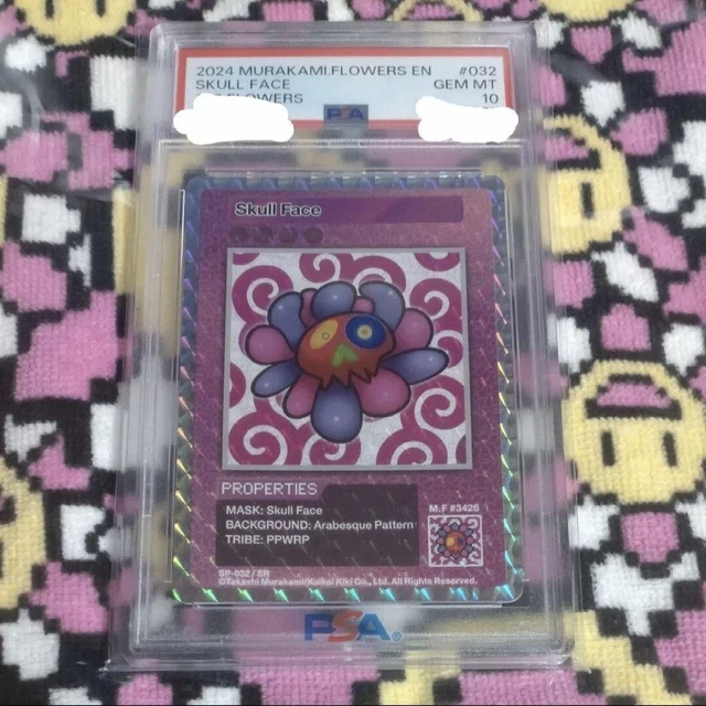 PSA 10 Skull Face SR 108Flowers 村上隆 トレーディングカード 英語版