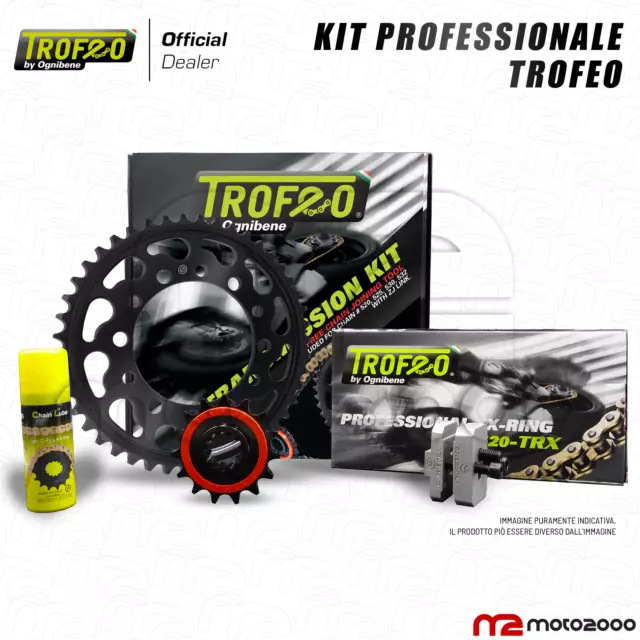 Kit Trasmissione Catena Corona Pignone Trofeo Suzuki Dl 1000 V-Strom 2002 - 2013