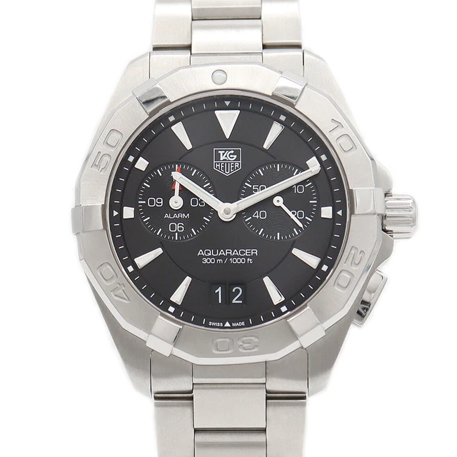 BATTERY REPLACED TAG Heuer Tag Heuer Aquaracer Alarm WAY111Z BA0928