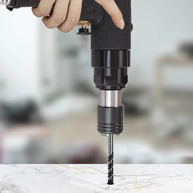 Air Pneumatic Tapping Machine Handhold Tapper & 6 Chucks M3-M12 400rpm 3-16mm