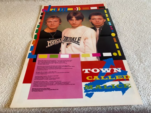 Post.24 Magazine Poster 11X16" The Jam : Town Called Malice Songwords