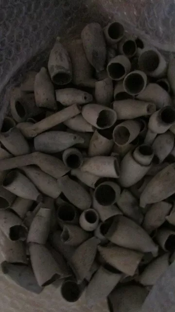 100 17th-18th Century Clay Pipe Bowls