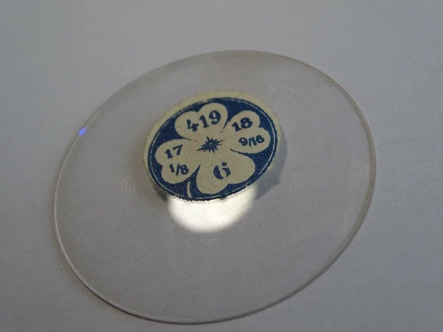 Verre Minéral Bombé Pour Montre Gousset - Diamètre 42,8 Mm, Origine France